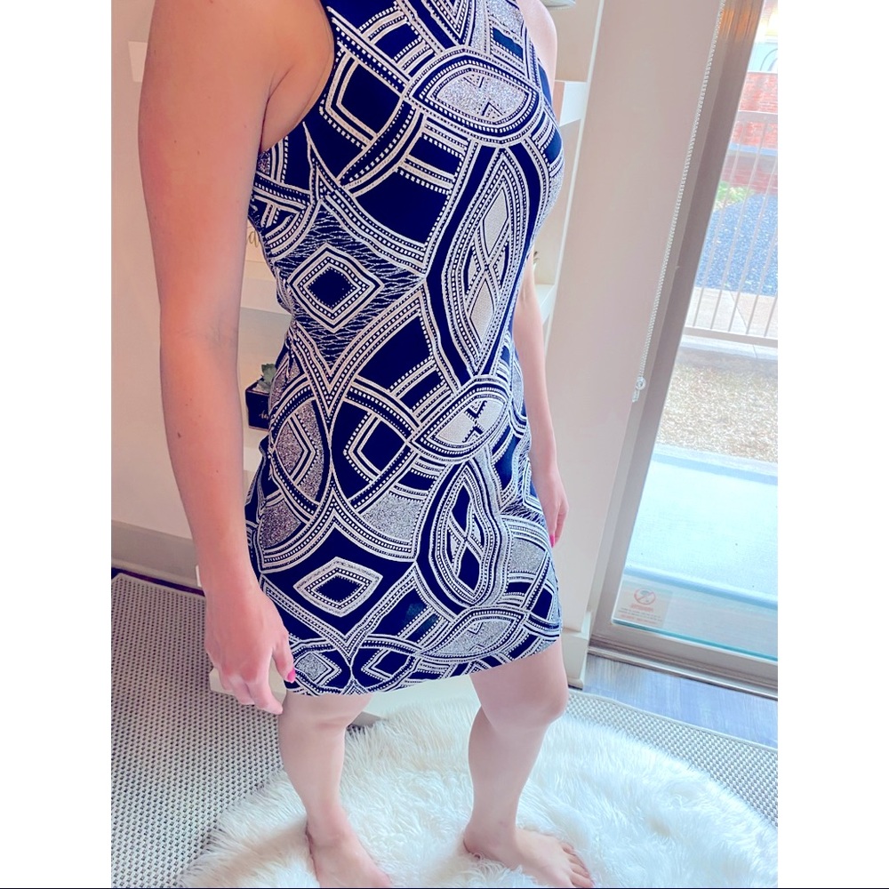 Glitter Geometric Dress